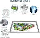 LitEnergy A3 LED Copy Board Light Tracing Box, Ultra-Thin Adjustable USB Power Artcraft LED Trace Light Pad for Tattoo Drawing, Streaming, Sketching, Animation, Stenciling (Silver) by TinyTreasures Baby Boutique