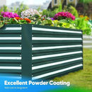 Quictent Galvanized Raised Garden Bed Metal Planter Box Bottomless for Backyard Outdoor, Include 1 pc Tomato Cage, Dark Green, 6x3x2 Ft by GreenHaven Gardens