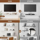 Heimlove Floating Shelves for Wall 36 Inches Long,9.3" Deep White Floating Shelf Set of 2,Wall Mounted Shelves for Bathroom Bedroom Living Room Kitchen Office,Shelf for Books Storage,Home Decor by CozyNest Decor