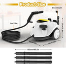 Steam Cleaner, Multipurpose Portable Canister Steamer，Portable Steam Cleaner with 27Accessories, 3 Minutes Fast Heating，for Floors, Windows,Mirrors,kitchens, Glass,Grout and Cars (White) by TinyTreasures Baby Boutique