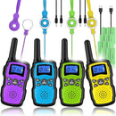 Wishouse Walkie Talkies for Kids Adults Rechargeable Long Range 4 Pack with 2 USB Chargers 12 Batteries,Family Walky Talky,Outdoor Camping Games Indoor Toys Birthday Xmas Gift for Boys Girls Children by TinyTreasures Baby Boutique