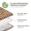 Soft Thicker Baby Mat for Floor 71"x59", Extra Large Baby Play Mat, Non-Slip Playpen Mat, Easy to Clean & Portable Playmat, Crawling Mat for Babies Toddlers, Activity Mat, Rainbow, Brown by TinyTreasures Baby Boutique