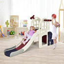 BABY JOY Toddler Large Slide, 6 in 1 Slide for Kids with Basketball Hoop, Ring Toss, 2 in 1 Convertible Climbing Way, Freestanding Kids Slide Climber Set for Indoors Outdoor Boys Girls Gifts Present by TinyTreasures Baby Boutique