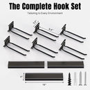 Garage Garden Tool Organizer Wall Mount, Heavy Duty Garage Tool Storage Rack 48 Inches, Max Load 330lb - Shovel, Rake, Folding Chair, Weed Eater Storage by GreenHaven Gardens