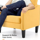 VINGLI Accent Chairs Set of 2 Living Room Chairs Yellow Reading Chair for Bedroom Scooped Arm Chair Mid Century Modern Accent Chairs Upholstered Comfy Chair for Apartment, Waiting Room by CozyNest Decor
