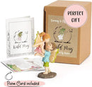 WILD PIXY Miniature Fairy Figurine - Fairy Garden Fairies with an Inspiration Theme, Includes A Fairy Poem and Gift Box, Gorgeous Miniature Garden Decoration for Indoor or Outdoor Fairy Gardens by GreenHaven Gardens