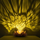 Huaxu Solar Lights Outdoor Decor Metal Lotus Flower LED Waterproof Glass Decorative Gifts for Garden Lover Women Mom Table Pathway Lawn Patio Yard Ground by GreenHaven Gardens