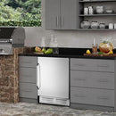 24 Inch Outdoor Beverage Refrigerator Cooler,Stainless Steel Wide Refrigerator for 210 Cans,Fit Perfectly for 24" Space Built-in Counter or Freestanding with powerful and quiet cooling system by CozyNest Decor