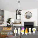 ANKYLHUA Black Chandelier,6-Lights Ceiling Light Fixture E12,Adjustable Hight Pendant Lights Kitchen Island,Chandeliers for Dining Room Bedroom,Entryway,Foyer by CozyNest Decor