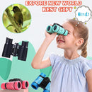 Kids Binoculars Best Gifts for 3-12 Years Boys Girls High-Resolution Optics Shockproof Mini Compact Binocuolar Toys Folding Small Telescope for Bird Watching Camping Outdoor Play by TinyTreasures Baby Boutique