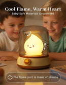 Cute Campfire Lamp, Portable LED Camping Lantern, Rechargeable, Dimming, Candle Lights & Night Light 2 Mode, Table Bedside Lamps, Nightlight for Kids Room, Halloween Decor by TinyTreasures Baby Boutique