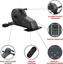 Sunny Health & Fitness Dual Function Under Desk Pedal Exerciser, Portable Indoor Cardio Mini Bike at Home, Arm/Leg Cycle for Seniors, Optional Magnetic, Motorized & Free SunnyFit App Bluetooth Connect by CozyNest Decor