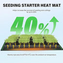 iPower GLHTMTS Durable Waterproof Seedling Heat Mat Warm Hydroponic Plant Germination Starting Pad, 10"x 20", Black by GreenHaven Gardens