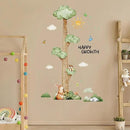 3D Cartoon Height Chart for Kids, DIY Growth Stickers, Removable Height Wall Chart for Kids Nursery, Bedroom, Bathroom by CozyNest Decor