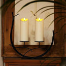 Homemory Outdoor Waterproof LED Candles, Battery Operated with Remote and Timers, Electric Fake Plastic Pillar Candles, Ivory White, Set of 2 by CozyNest Decor