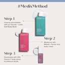 MEDIX Anti Aging Skin Care 3PC Set | Retinol Body Cream + Exfoliating AHA Glycolic Acid Foaming Face & Body Wash + Vitamin F Booster Serum, Wash + Treat + Hydrate Skincare Set by TinyTreasures Baby Boutique