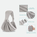 Baby Sling Carrier,Baby Carrier Newborn to Toddler,Toddler Carrier,Portable Lightweight & Spreadable Shoulder Straps (Light Grey) by TinyTreasures Baby Boutique