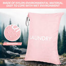 MissBoy Laundry Bag, Nylon Dirty Clothes Storage Bag, Splash-proof Travel Camping Laundry Bags with Zip, Lightweight Foldable Swimming Dry Wet Bag by TinyTreasures Baby Boutique