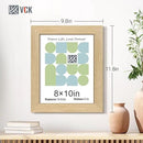 VCK 8x10 Oak Wood Frame for Picture, Natural Solid Wood Photo Frames 3 Pack, Wall Gallery Frame by CozyNest Decor