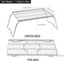 REDCAMP 17" Large Folding Campfire Grill 304 Stainless Steel Grate, Heavy Duty Portable Camping Grill with Carrying Bag for Outdoor Cooking Backpacking Hiking Picnics BBQ by GreenHaven Gardens