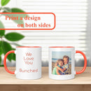 Personalized Coffee Mug, Custom Photo Text 11 Oz Ceramic Mug, Customized Picture Name Tea Cup, Unique Gift Idea, Taza Cafe Personalizadas Fotos, Cute Custom Gifts Mom Women Men, Mother's Day, Orange by TinyTreasures Baby Boutique