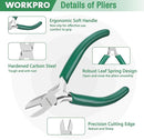 WORKPRO Jewelry Pliers Set, 3 Pack Jewelry Making Tool Kit- Needle Nose Plier/Chain Nose Plier, Round Nose Plier and Wire Cutter for Charm Bracelet, Jewelry Repair, DIY Crafts, Jewelry Making Supplies by TinyTreasures Baby Boutique