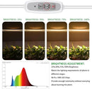 Two Heads Strip Growing Lamp, Full Spectrum Grow Light Strips for Indoor Plants with Auto ON/Off Timer & 4 Dimmable Levels, Led Grow Light for Green House Hydroponics Succulent by GreenHaven Gardens