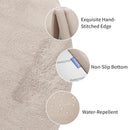 Play Mat for Babies Toddlers,1.3" Thick Elasti-Foam Anti-Fall Cushion Mat for Kids Room,28×72 Bedroom Bedside Rugs,Water-Repellent Soft Coral Velvet,Non-Slip(Beige) by TinyTreasures Baby Boutique
