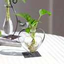 Marbrasse Desktop Glass Vase, Bulb Glass Vases for Holder, Creative Bird with Heart Planter Vase, Plant Terrarium Metal Stand for Modern Office Home Wedding Decorations by GreenHaven Gardens