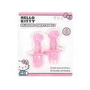 Bumkins Baby Utensils Set, Chewtensils Silicone Spoons for Dipping, Self-Feeding, Baby Led Weaning, Trainer Learning, First Stage Eating, Soft Practice Fork and Spoon, 6 Months, Hello Kitty Pink by TinyTreasures Baby Boutique