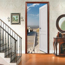 3D Peel and Stick Murals - Outer Beach Road - Wallpaper Self-Adhesive Decals Removable PVC Waterproof Door Poster for Bedroom Living Room Decoration 33.9 x 78.7 inch by GreenHaven Gardens