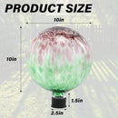 Gazing Ball 10 Inch Glass Reflective Garden Globe Outdoor Gazing Globe Sphere Yard Ornament for Garden Yard Home Outdoor Decoration Gift for Women (Green) by CozyNest Decor