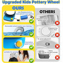 Innofans Pottery Wheel for Kids - Complete Pottery Kit & Tools for Beginners, Plug-in Rechargeable Battery, Upgraded Detachable Turntable Adjustable Speed, DIY Clay Maker for Kids 9-12 (Patented) by TinyTreasures Baby Boutique