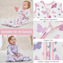 Yoofoss Baby Sleep Sack 18-24 Months Baby Wearable Blanket 100% Cotton 2-Way Zipper TOG 0.5 Toddler Sleeping Sack 3 Pack, Lightweight Sleep Sacks for Babies(X-Large) by TinyTreasures Baby Boutique