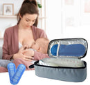 Insulated Breastmilk Cooler Bag with 2 Ice Packs - Breastmilk Cooler Organizer Bag for Daycare, Breastfeeding Mom Travel Outdoor by TinyTreasures Baby Boutique