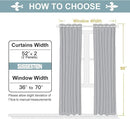 ChrisDowa Grommet Blackout Curtains for Bedroom and Living Room - 2 Panels Set Thermal Insulated Room Darkening Curtains (Stone Blue, 52W x 95L) by CozyNest Decor