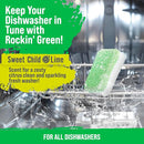 Rockin' Green Dishwasher Cleaner Tablets (24 Pack) - Septic Safe Dishwasher Cleaning Tablets Dishwasher Cleaner and Deodorizer Dishwashers Tablet Remove Build Up with Citric Acid (Sweet Child O'Lime) by TinyTreasures Baby Boutique