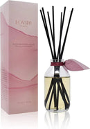 LOVSPA Reed Diffuser Set, Mahogany Teakwood Scented Oil Diffuser with Sticks, Home Fragrance Accessories for Bathroom Shelf Decor, Aroma Diffusers for Home or Office Fall Decor, USA Made by CozyNest Decor