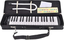 EastRock 37 Key Melodica Instrument Air Piano Keyboard Soprano style Pianica with Mouthpiece Tube Sets and Carrying Bag Black by TinyTreasures Baby Boutique