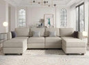 Belffin Modular Sectional Sofa with Reversible Chaises Velvet U Shaped Sectional Couch with Storage Seat Grey by CozyNest Decor
