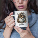 Custom Mechanical Art Mug 15oz, Personalized Steampunk Gnome Coffee Mug, Customized Name Ceramic Cup, Fantasy Enthusiasts Mug, Gnome White Mug With Steampunk Themed, Gift For Men by CozyNest Decor