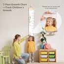 Growth Chart for Wall 7 Ft Height Chart with Keepsake Box & Hook Waterproof Canvas Measure Wall Ruler Removable Neutral Nursery Wall Decor for Baby Kids Toddlers by TinyTreasures Baby Boutique