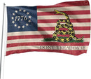 Don't Tread On Me Flag 1776 Flag 3x5 Ft Retro American Flag Polyester Double Sided Mirror Printing Outdoor House Patriotic Banner Decorate by GreenHaven Gardens