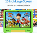JREN Kids Table 10.1" ｜Android 14 Tablet for Kids｜64GB Storage｜Octa-Core｜WiFi ｜Cameras｜Parental Control｜Kids Content｜Case Included Great Gift for Children Ages 3-12 Years Old Green by TinyTreasures Baby Boutique