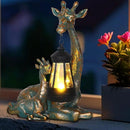 Solar Garden Decor - Mother Baby Giraffe Statue with Solar Lantern 9.7" Resin Giraffe Figurine Outdoor Patio Yard Porch Decor Gifts for Mom Grandma Women Gardeners by GreenHaven Gardens