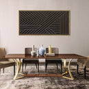 IARTTOP Large Black Framed Wood Wall Art for Living Room Abstract Modern Wooden Wall Decor Neutral Geometric Wall Sculpture Bedroom Office 20x40 Inch by CozyNest Decor