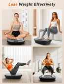 MAIBO Vibration Plate Exercise Machine, Vibration Plate for Lymphatic Drainage, Full Body Workout Shaker for Weight Loss, 200 Adjustable Speeds, Vibrate Stand Shake Board Sport Gym for Women Men by CozyNest Decor