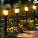 ALEPOD Solar Pathway Lights Outdoor - 10 Pack Solar Powered Garden Lights Waterproof, Decor Landscape Lighting with Three Lighting Modes for Yard, Lawn, Walkway, Driveway, Warm White by CozyNest Decor