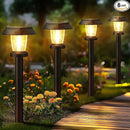 Solar Pathway Lights Outdoor - 6 Pack Solar Powered Garden Lights Waterproof, Decor Landscape Lighting with Three Lighting Modes for Yard, Lawn, Walkway, Driveway, Warm White by GreenHaven Gardens
