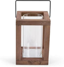 Zingz & Thingz Wooden Candle Lanterns, Decorative Light Home Decor, 9" Tall, Rustic Garden by CozyNest Decor